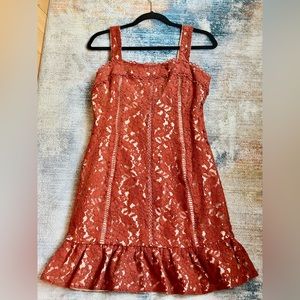 Endless Rose Rust Lace dress